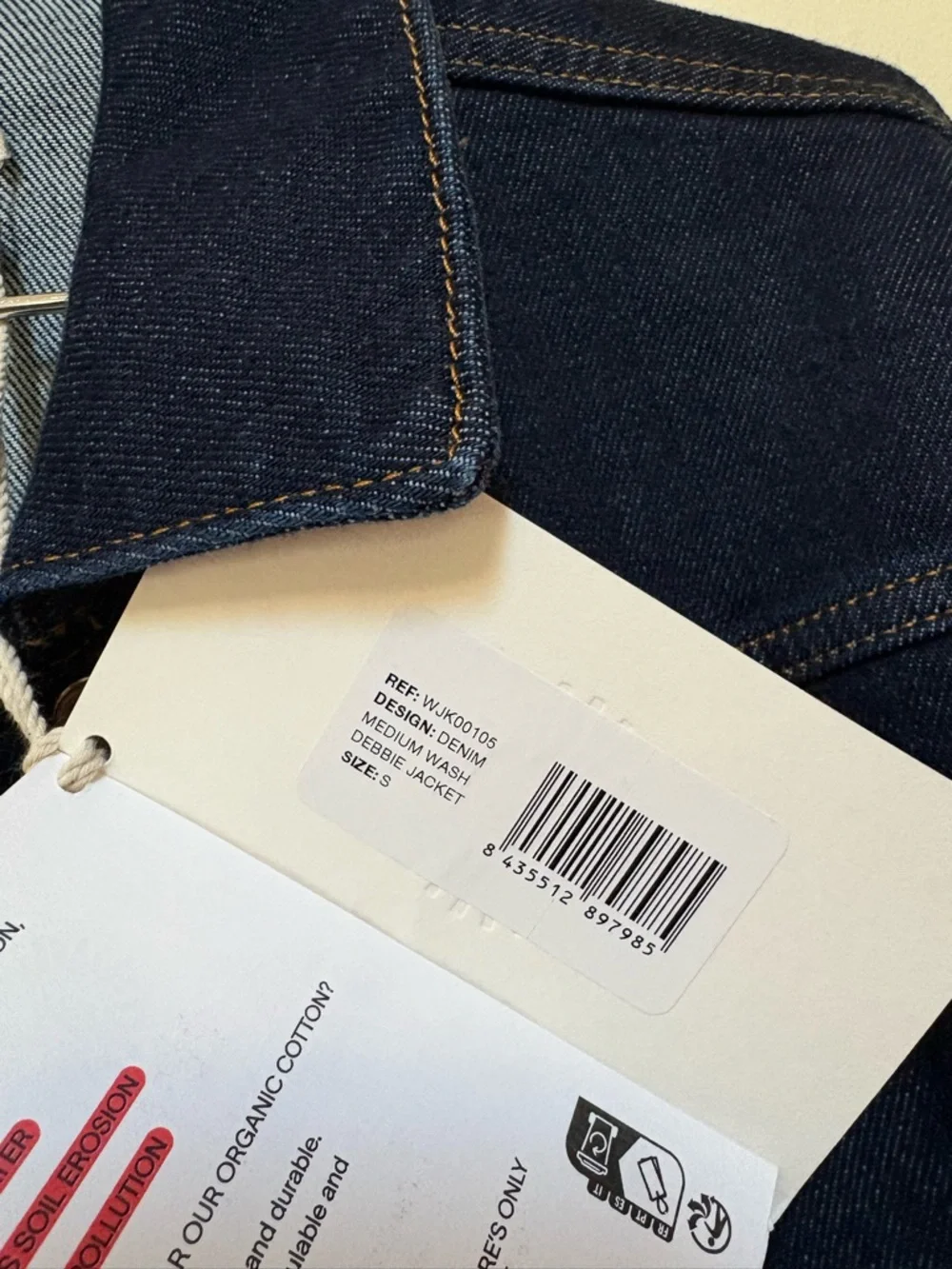NWT Thinking Mu Debbie Denim Jacket Size Small